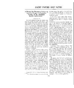 SHORT PAPERS AND NOTES mt:diurn rarige. T h e methodn tieucril~ecl1)clow were cleveloped tipc:c:iCic:ally to inensure low LO-rnediumlevels of uctivity H A a functior~oj swimming speetl. F. E . 5. F r y ( p r u . comm.) h