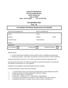 Foley Fire Department Fire Prevention Bureau 120 W. Verbena Ave Foley, ALPhone: Fax: 