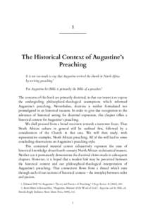 Augustine’s Theology of Preaching