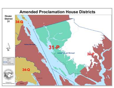 House District 31 Amended Proclamation House Districts Mud Bay