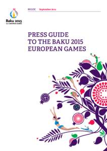 BEGOC  September 2014 Press Guide to the Baku 2015