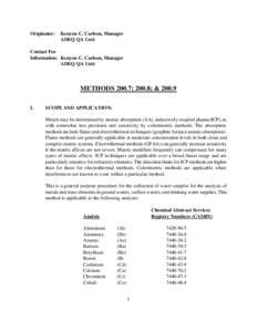 Scientific method / Graphite furnace atomic absorption / Inductively coupled plasma mass spectrometry / Atomic absorption spectroscopy / Nitric acid / Mass spectrometry / Matrix / Ion source / Standard addition / Chemistry / Science / Analytical chemistry