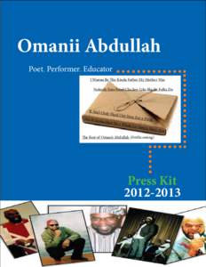 Omanii Abdullah Poet, Performer, Educator I Wanna Be The Kinda Father My Mother Was