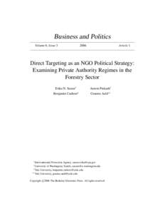 Business and Politics Volume 8, Issue[removed]Article 1
