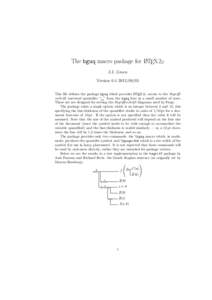 The bguq macro package for LATEX 2ε J.J. Green VersionThis file defines the package bguq which provides LATEX 2ε access to the Begriffsschrift universal quantifier “ ” from the bguq font in a small 