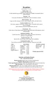 Microsoft Word - Bay Bistro Breakfast and brunch menu 2013.doc