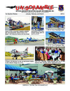 UN - SC RAM BLE  OFFICIAL NEWSLETTER OF THE VALIANT AIR COMMAND, INC[removed]Tico Road, Titusville, FL 32780 • ([removed] • www.vacwarbirds.org  1st Quarter Review
