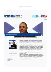 United Kingdom constitution / Members of the Scottish Parliament 2007–2011 / Politics of Europe / Politics of Scotland / Members of the Scottish Parliament 2003–2007 / Catherine Stihler / Ian Hudghton / Dods / Scottish independence / Politics of the United Kingdom / Government of the United Kingdom / Members of the Scottish Parliament 1999–2003