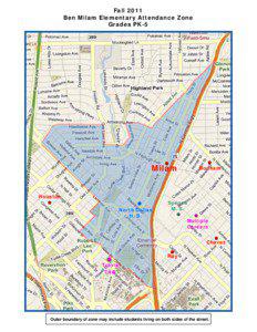 Fall 2011 Ben Milam Elementary Attendance Zone Grades PK-5