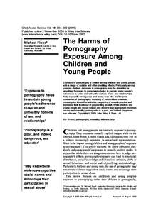 Child Abuse Review Vol. 18: 384–[removed]Published online 2 November 2009 in Wiley InterScience (www.interscience.wiley.com) DOI: [removed]car.1092 Michael Flood* Australian Research Centre in Sex,