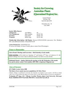 States and territories of Australia / Cooktown /  Queensland / Cairns / Bloomfield Track / Australian Native Plants Society / Far North Queensland / Geography of Australia / Geography of Queensland