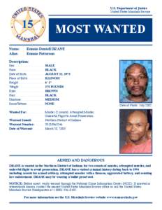 15 Most Wanted - Ronnie Dontell DRANE