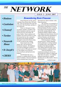 THE  NETWORK ISSUE 3: JUNE[removed]Remembering Rosie Finucane