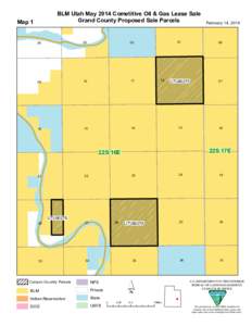 BLM Utah May 2014 Cometitive Oil & Gas Lease Sale Grand County Proposed Sale Parcels Map 1 04