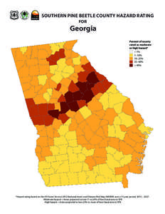 NIDRM[removed]Southern Pine Beetle county hazard rating map for Georgia