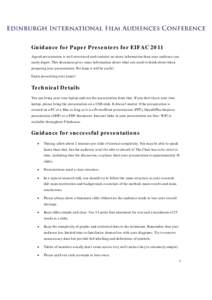 Microsoft Word - Guidance_for_Paper_Presenters_2011.doc