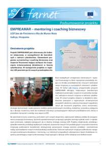 Podsumowanie projektu EMPREAMAR – mentoring i coaching biznesowy LGR Seo de Finisterra e Ria de Muros-Noia Galicja, Hiszpania  Omówienie projektu