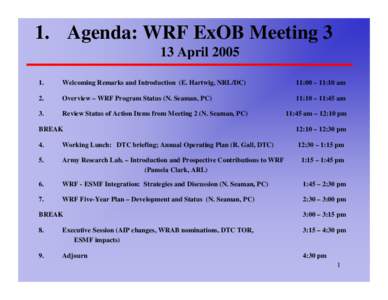 Air Force Weather Agency / National Center for Atmospheric Research / ESMF / Common modeling infrastructure / Atmospheric sciences / Meteorology / Weather prediction