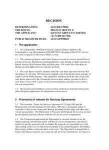 Acronyms / Qantas / Competition and Consumer Act / International Air Services Commission / Australian Competition and Consumer Commission / British Airways / Codeshare agreement / Government / Price fixing cases / Oneworld / Aviation / Transport