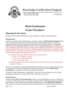 Exam Administration Instructions