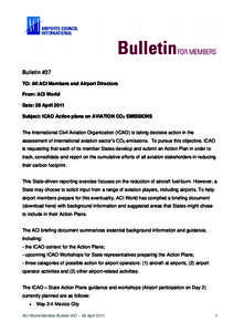 Carbon neutrality / Carbon offset / Greenhouse gas / Environment / Environmental impact of aviation / Airport Carbon Accreditation / International Civil Aviation Organization / Transport / Atmosphere