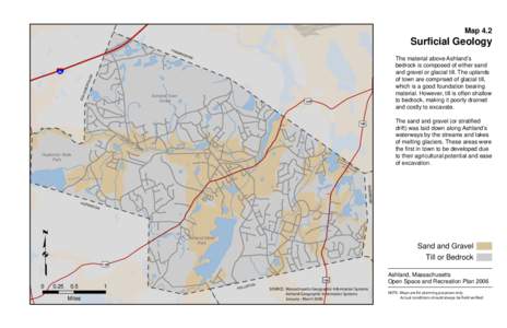Map 4.2  Surficial Geology FRA  MIN