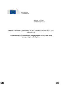 EUROPEAN COMMISSION Brussels, [removed]COM[removed]final