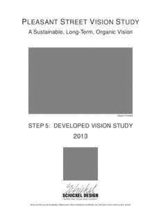 P LEASANT S TREET V ISION S TUDY A Sustainable, Long-Term, Organic Vision Design Charette  STEP 5: DEVELOPED VISION STUDY
