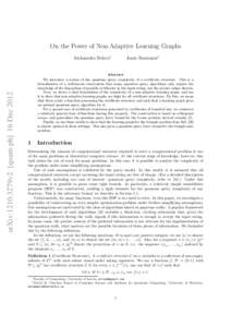 Complexity classes / Algebra / Boundedly generated group / Geometric group theory / Decision tree model / FO / NP / Quantum algorithm / Elliptic curve primality testing / Theoretical computer science / Applied mathematics / Mathematics