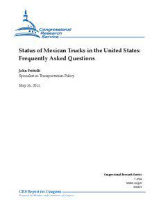 Status of Mexican Trucks in the United States: Frequently Asked Questions