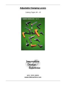 Adjustable Clamping Levers Catalog Pages  – 4[removed]www.idsmachine.com