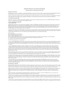 Journalism Education Association Annual Report Prepared for the Denver Convention, Board meeting April 12, 2007 President Ann Visser, MJE Happenings: For the first time in my presidency, I was able to attend the CSPA Con