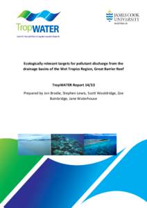 Great Barrier Reef / Australian National Heritage List / Coral Sea / Fisheries / Coral reef / Suspended load / Drainage basin / Particulates / Wetland / Water / Physical geography / Earth