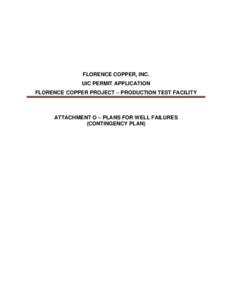 UIC Permit Application - Florence Copper Project – Production Test Facility - Attachment X[removed]