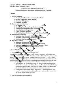 Security / Safety engineering / Documents / Environmental law / Industrial hygiene / Globally Harmonized System of Classification and Labelling of Chemicals / Material safety data sheet / Risk assessment / Hazard / Safety / Risk / Hazard analysis