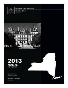 New York State Assembly Sheldon Silver Speaker 2013 ANNUAL