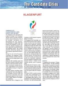 Klagenfurt. (The candidate cities. XX Olympic Winter Games in 2006)