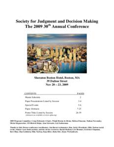 Society for Judgment and Decision Making