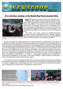 Vol. XXVI, No[removed]September 2014 Pre-writeshop meeting on the Manila Bay Environmental Atlas  N