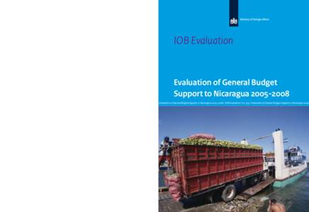 IOB Evaluation no[removed]General Budget Support (GBS) has been an important part of Dutch development cooperation to Nicaragua over the years[removed], representing about one-third of total bilateral aid to Nicaragua. Th