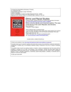 This article was downloaded by:[University of Pretoria] On: 9 September 2007 Access Details: [subscription number[removed]Publisher: Routledge Informa Ltd Registered in England and Wales Registered Number: [removed]Reg