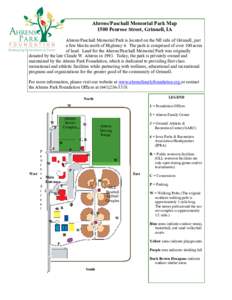 Ahrens/Paschall Memorial Park Map 1500 Penrose Street, Grinnell, IA Ahrens/Paschall Memorial Park is located on the NE side of Grinnell, just a few blocks north of Highway 6. The park is comprised of over 100 acres of la