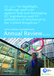 David Campbell Bannerman MEP Annual Review[removed]