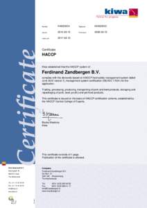 Food safety / Hazard analysis / Hazard analysis and critical control points / Process management / Hygiene / Prevention / ISO 22000 / Safety / Management / Food and Drug Administration