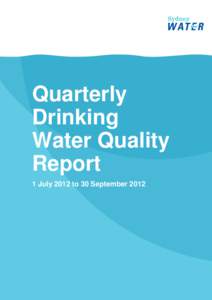 Sydney Water Quarterly Drinking Water Quality Report Q1[removed]