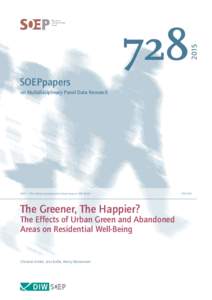 The Greener, The Happier? The Effects of Urban Green and Abandoned Areas on Residential Well-Being