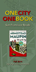 One City One Book 2014: Program Guide - SFPL.org