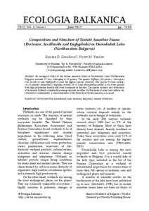 Composition and Structure of Testate Amoebae Fauna (Protozoa: Arcellinida and Euglyphida) in Durankulak Lake (Northeastern Bulgaria)