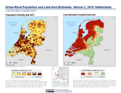 Urban-Rural Population and Land Area Estimates, Version 2, 2010: Netherlands 6>  3, =( ; 065 6( : ; ( 3