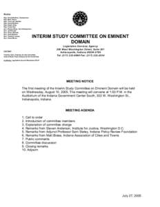 Members Rep. David Wolkins, Chairperson Rep. Matt Pierce Rep. Trent Van Haaften Rep. David Wolkins Rep. Ralph Foley